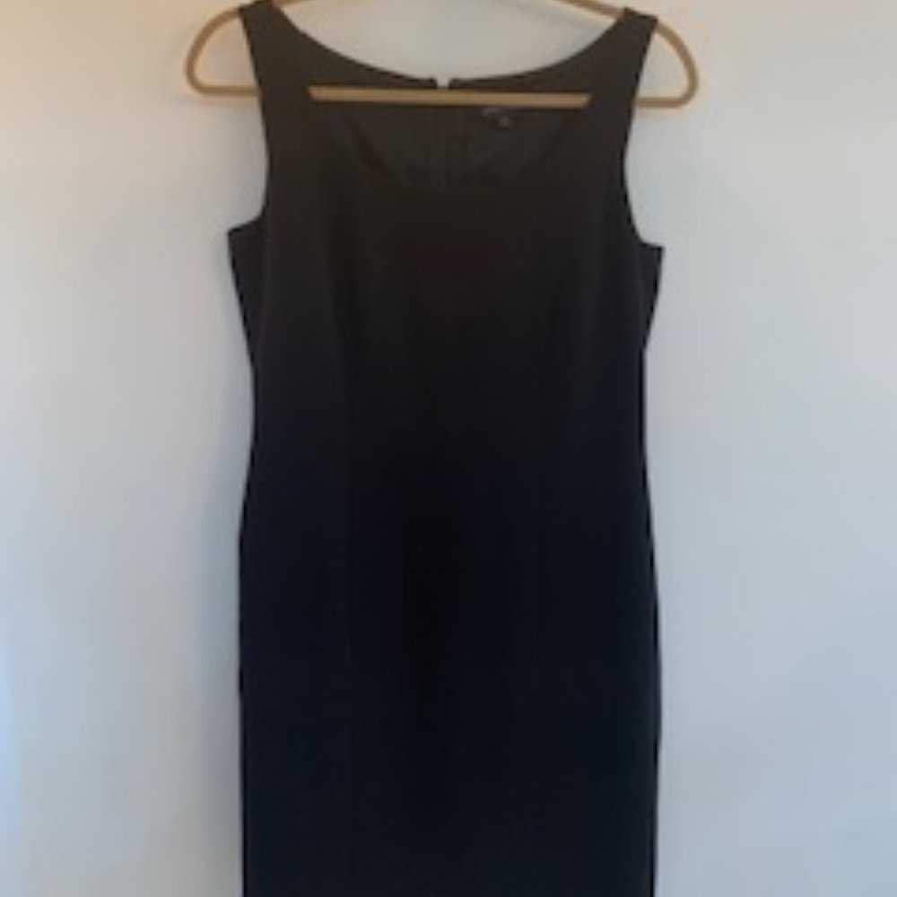 Tahari Arthur S. Levine Black Sleeveless Shift Dress Size 8